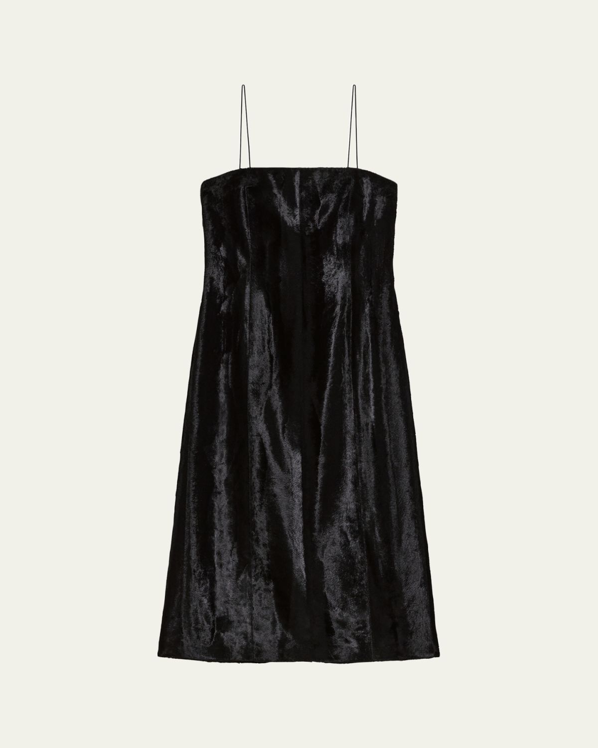 Helmut Lang Sleeveless Faux Pony Midi Dress