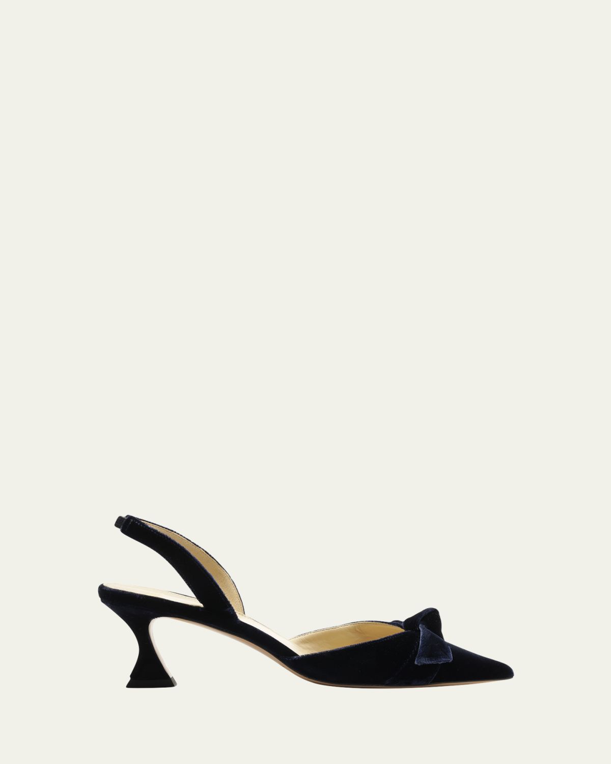 Alexandre Birman 60mm Clarita Bell Velvet Slingback Pumps