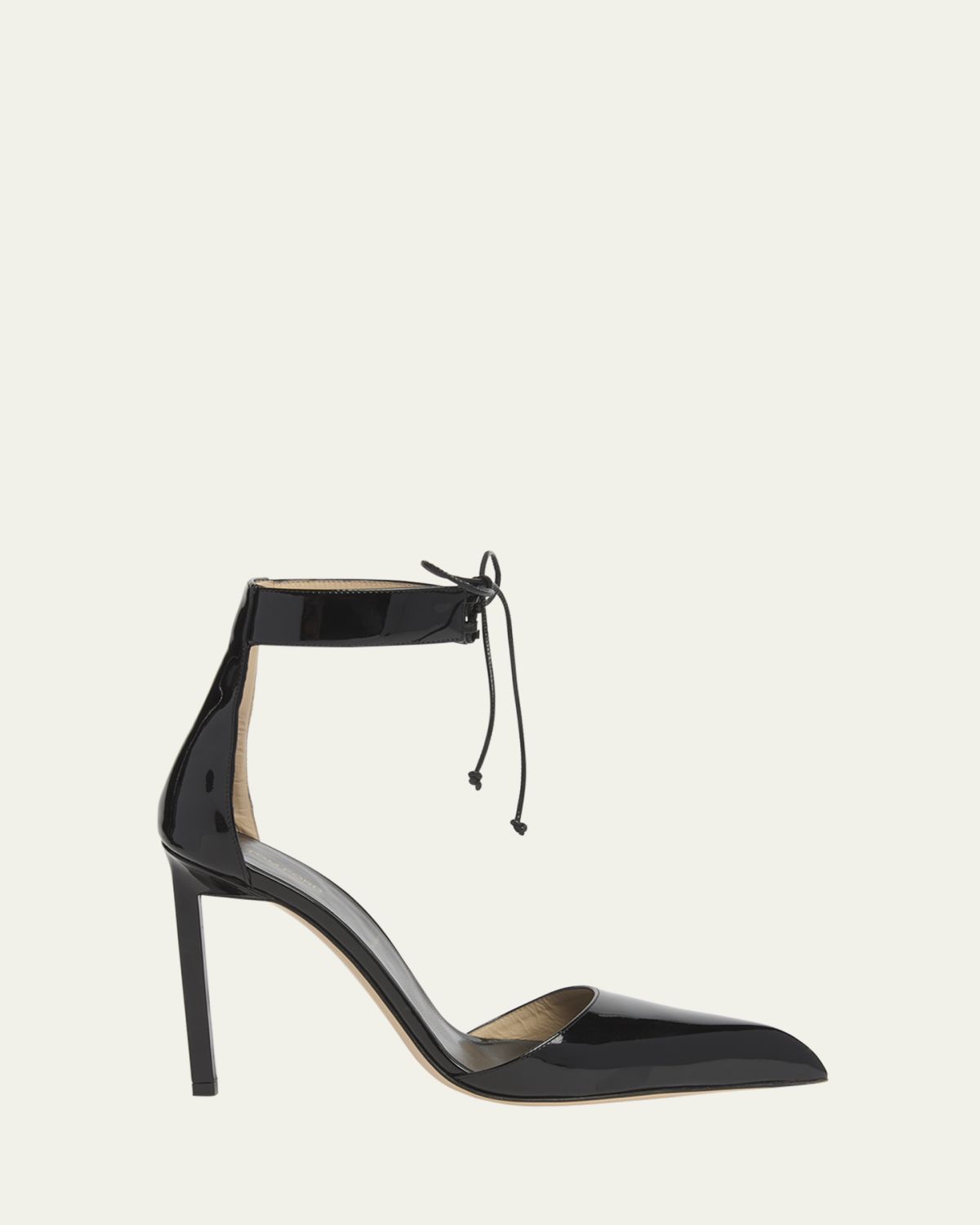 TOM FORD 105mm Patent Leather Ankle-Tie Pumps