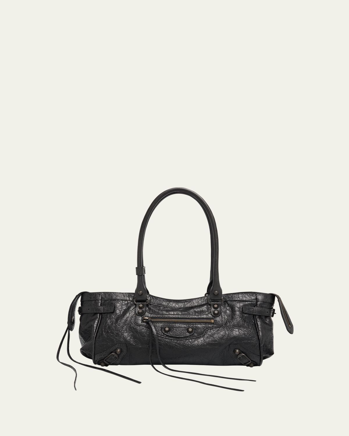 Balenciaga Le City East-West Shoulder Bag in Leather | Thumbnail 6