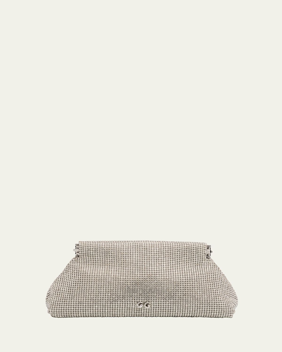 Cult Gaia Lillia Mini Glass Crystal Clutch Bag