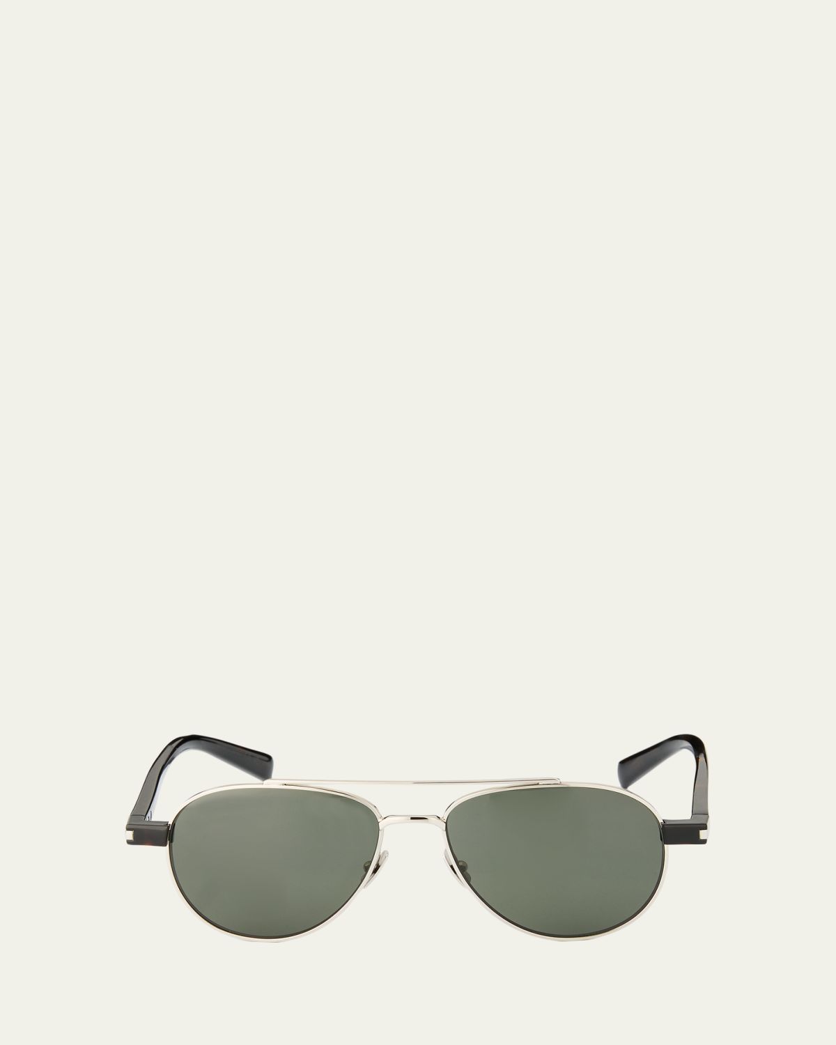 Saint Laurent Men 's Sl 843-002 Double-Bridge Aviator Sunglasses