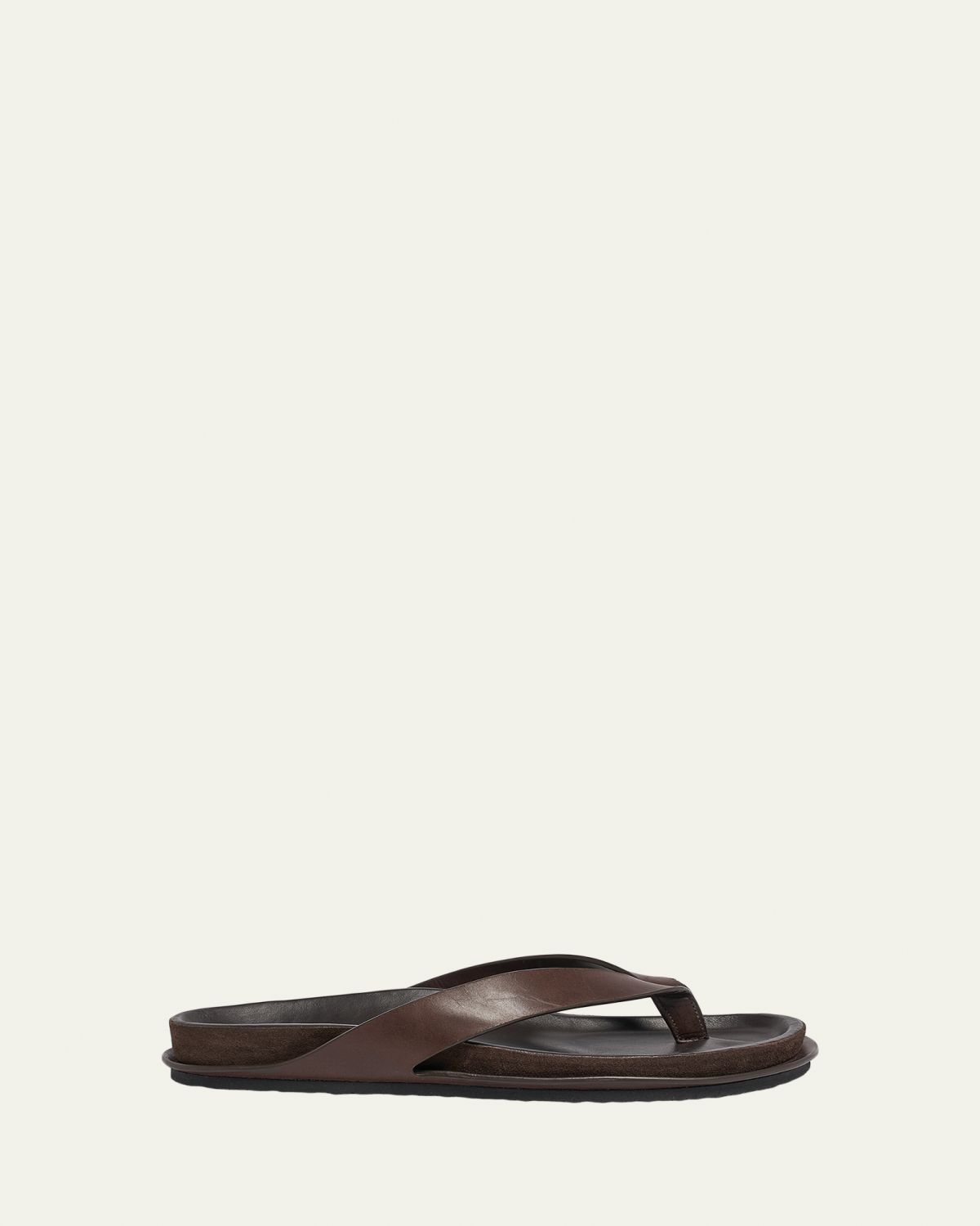 Jacquemus Men's Les Tatanes Leather Thong Sandals