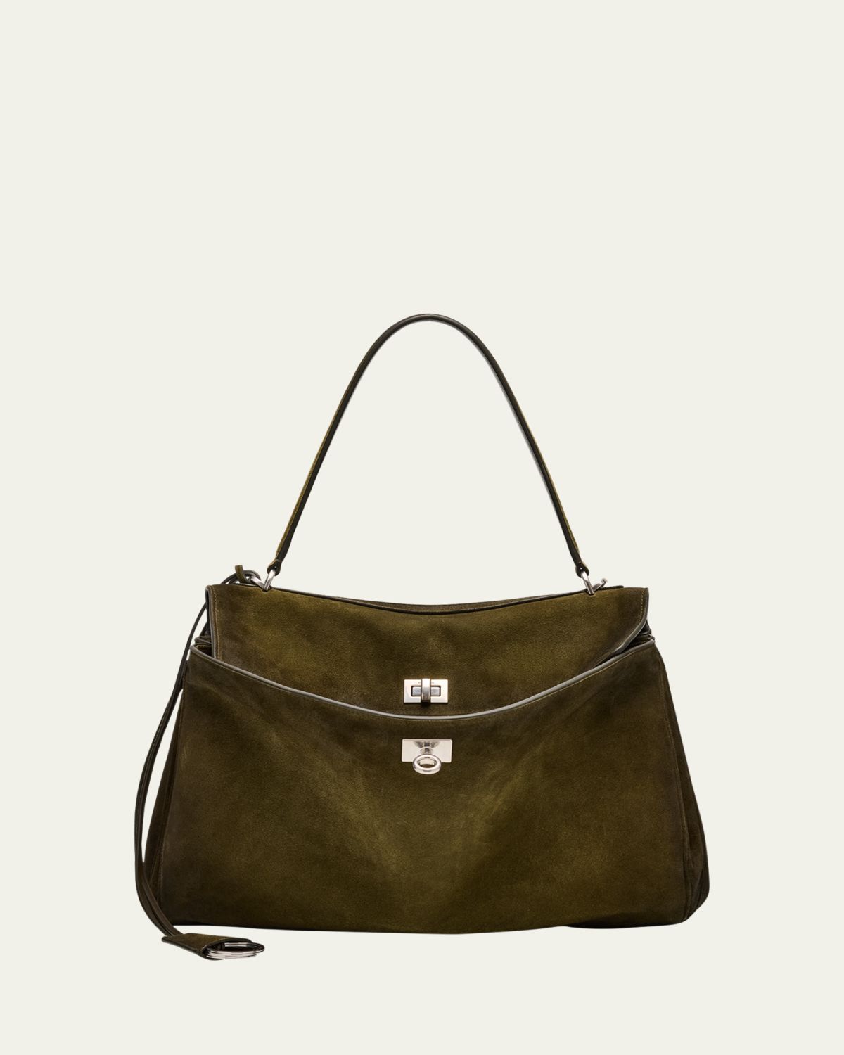 Balenciaga Rodeo Suede Top-Handle Bag