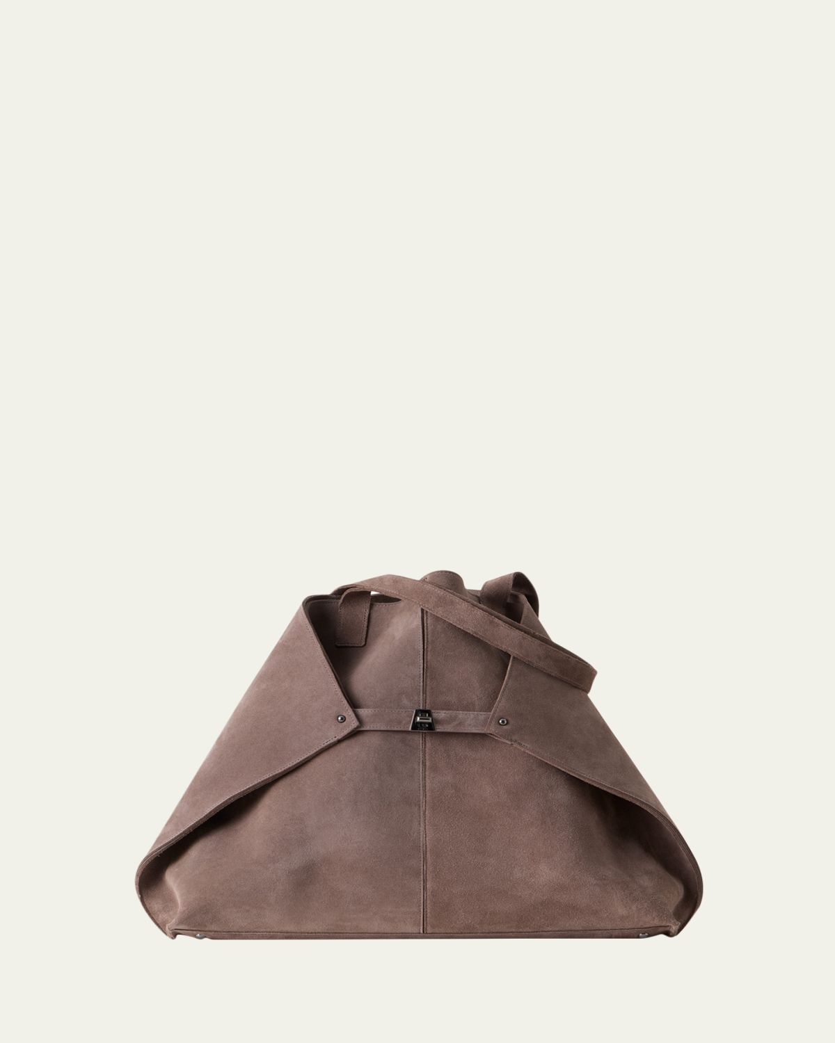Akris Ai Large Slouchy Suede Tote Bag