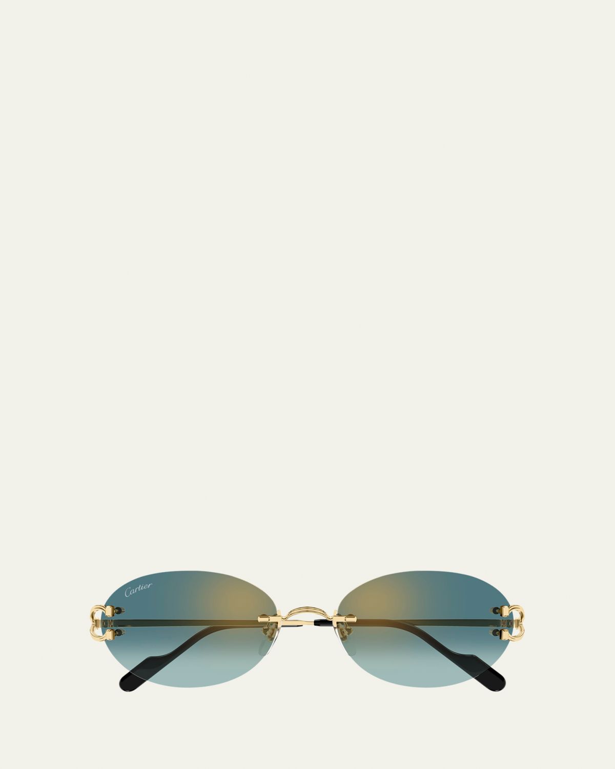 Cartier Décor C de  55mm Metal Oval Sunglasses