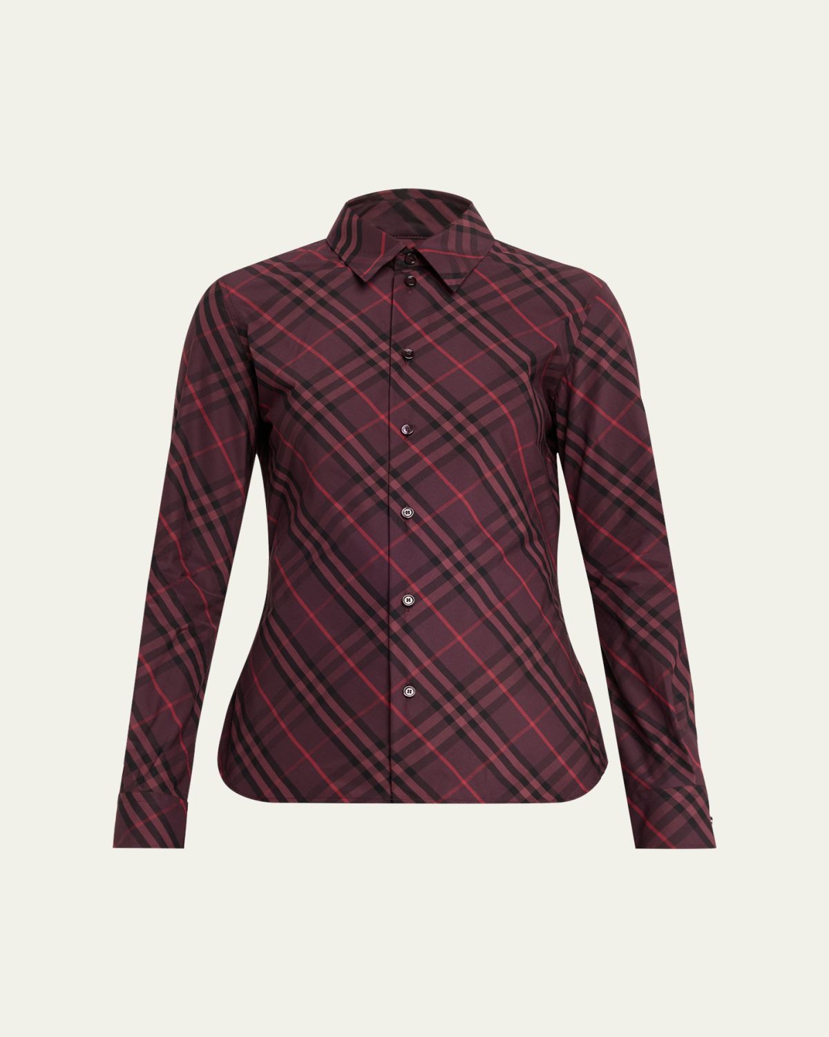 Burberry Simone Check Button-Down Shirt