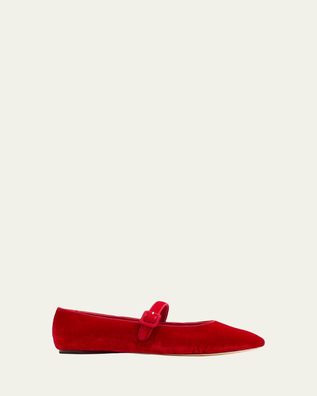 Loeffler Randall Ginger Velvet Mary Jane Ballerina Flats