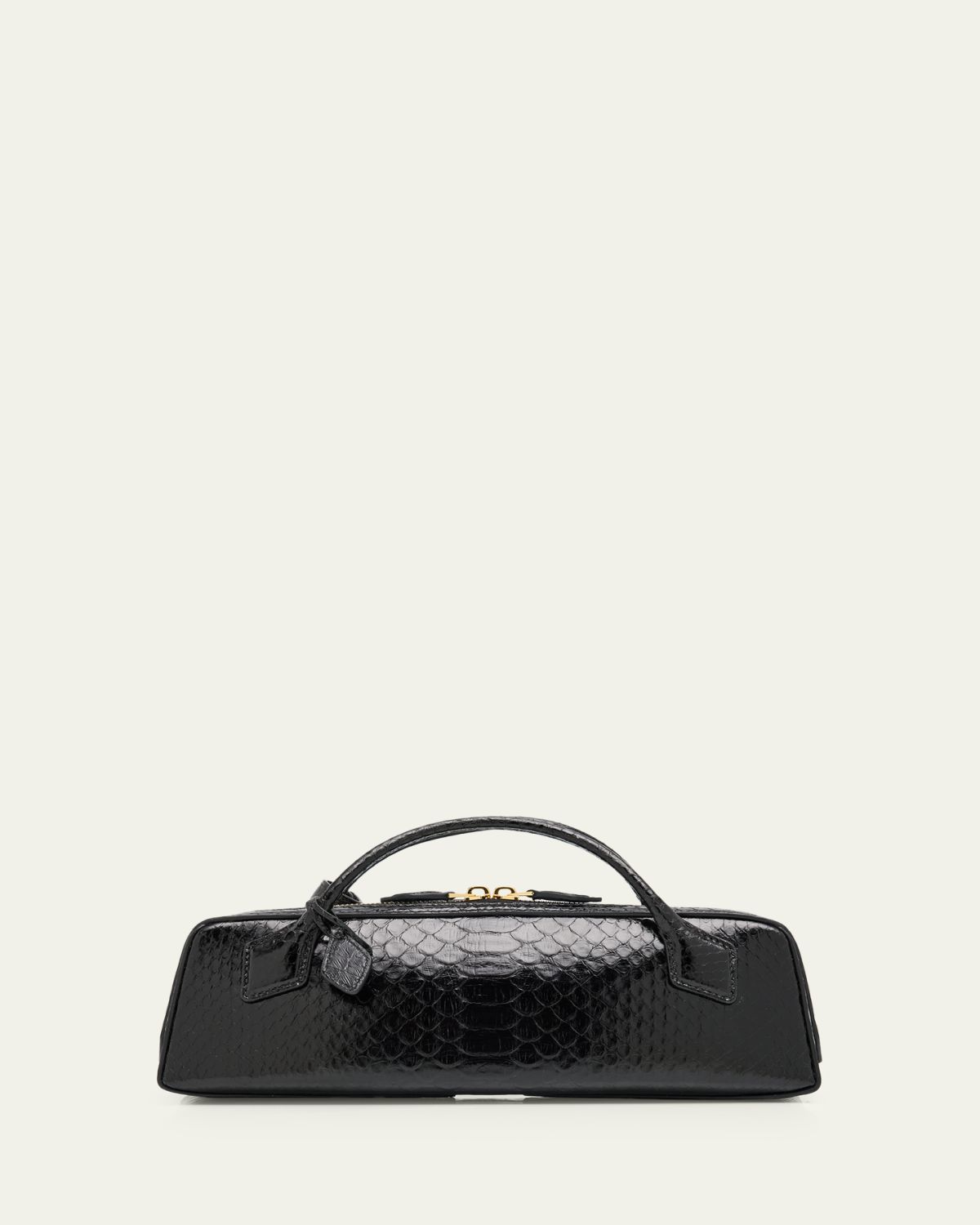 ALAIA Le Teckel Snakeskin Top-Handle Bag