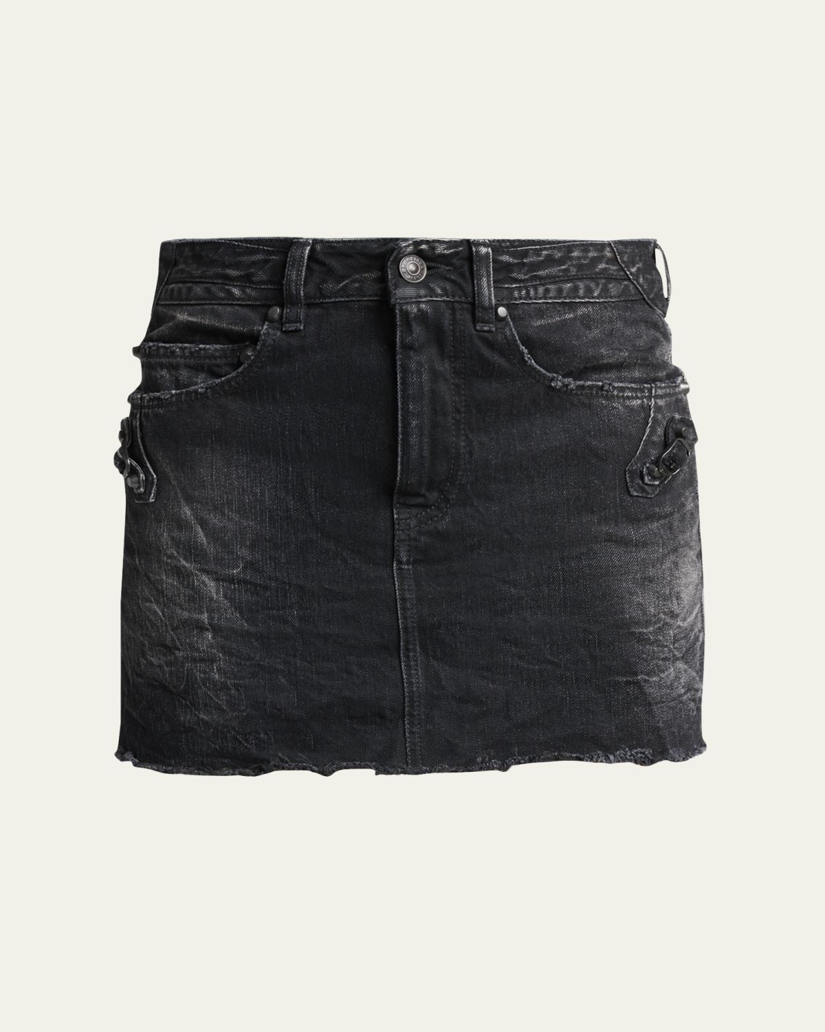 Balenciaga City Denim Mini Skirt