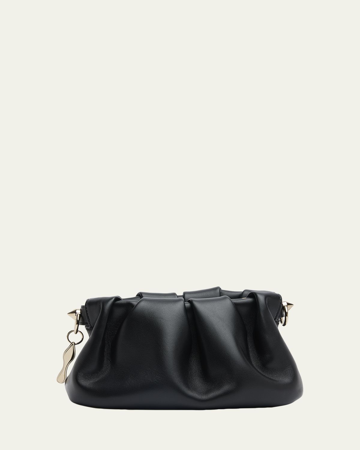 Christian Louboutin Eva Mini Pleated Crossbody Bag in Nappa Leather