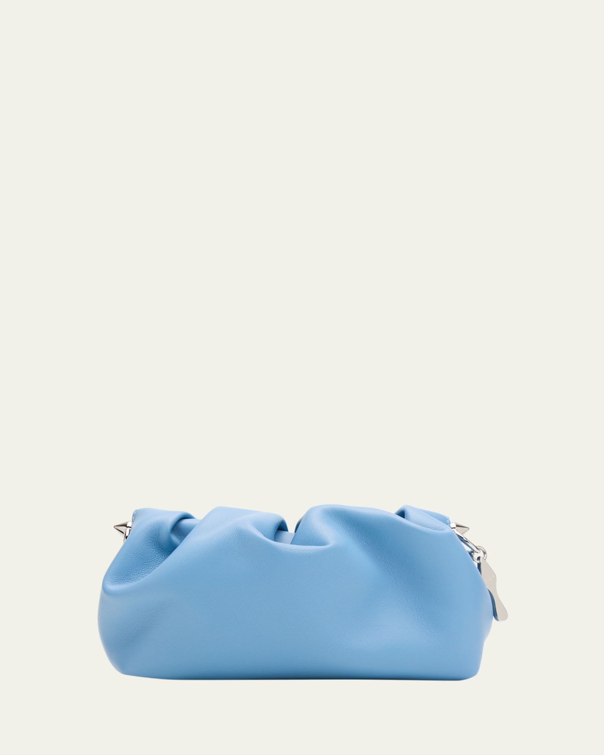 Christian Louboutin Eva Mini Pleated Crossbody Bag in Nappa Leather