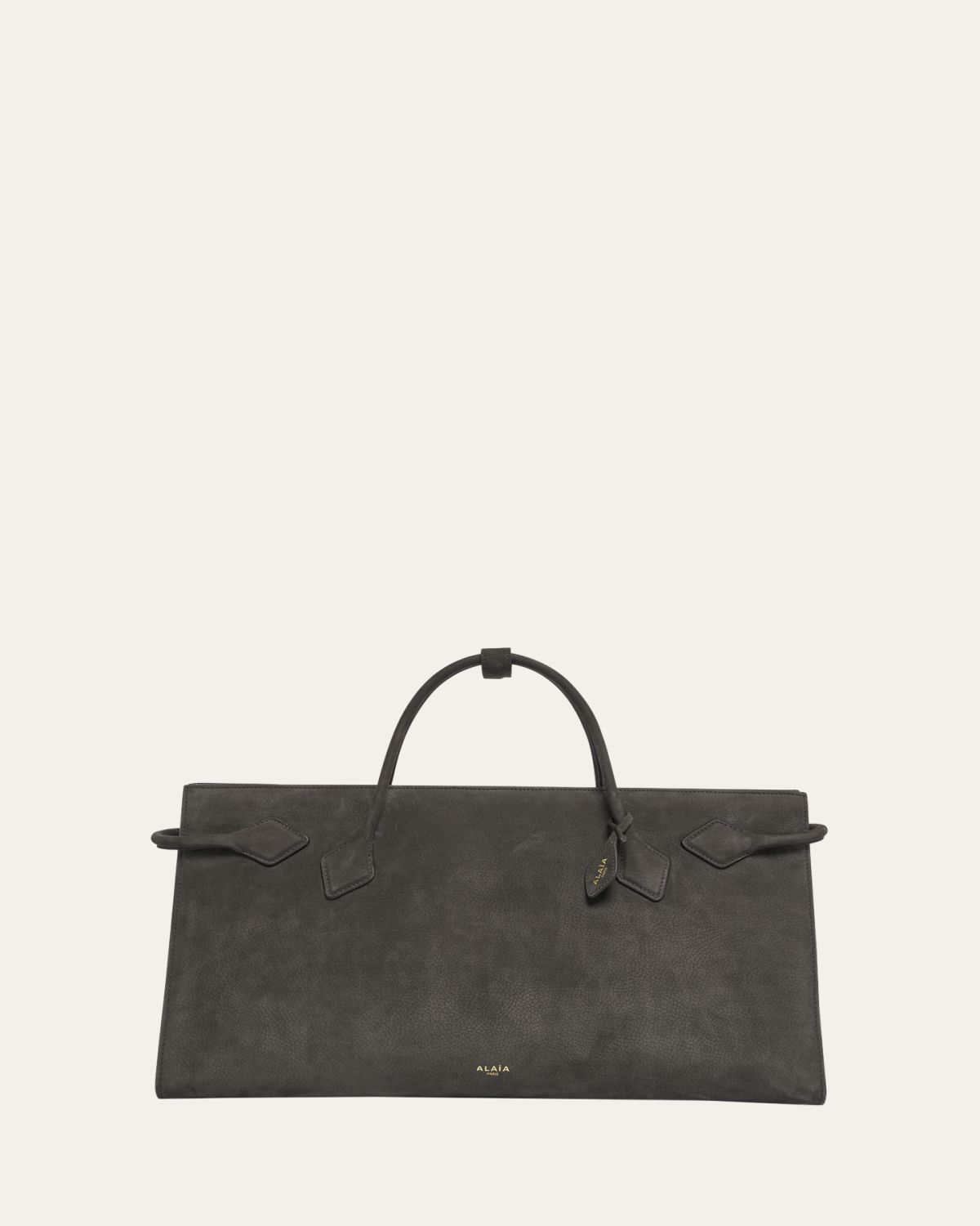ALAIA Le Teckel Suede Tote Bag