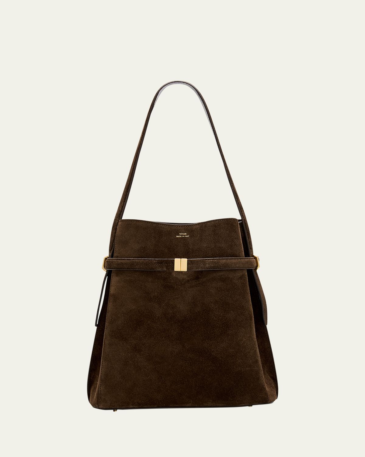 Toteme Belted Suede Bucket Bag
