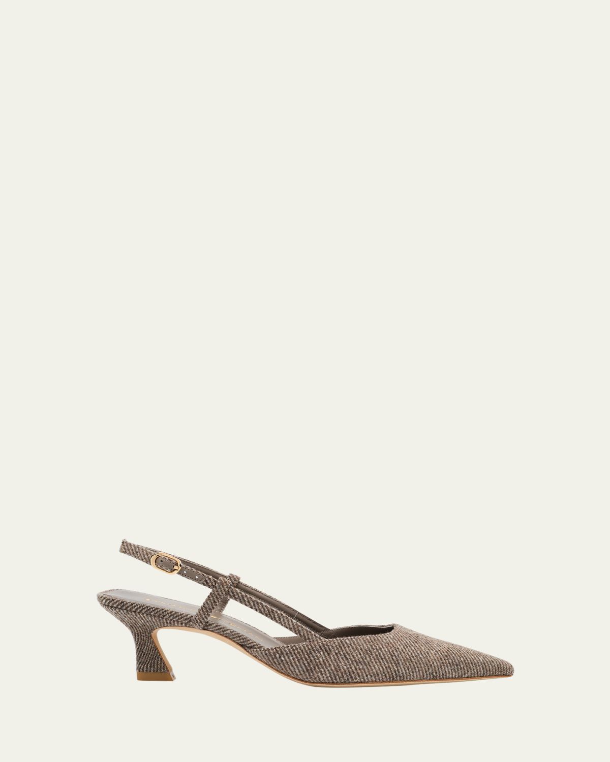 Stuart Weitzman 50mm Vinnie Twill Slingback Pumps