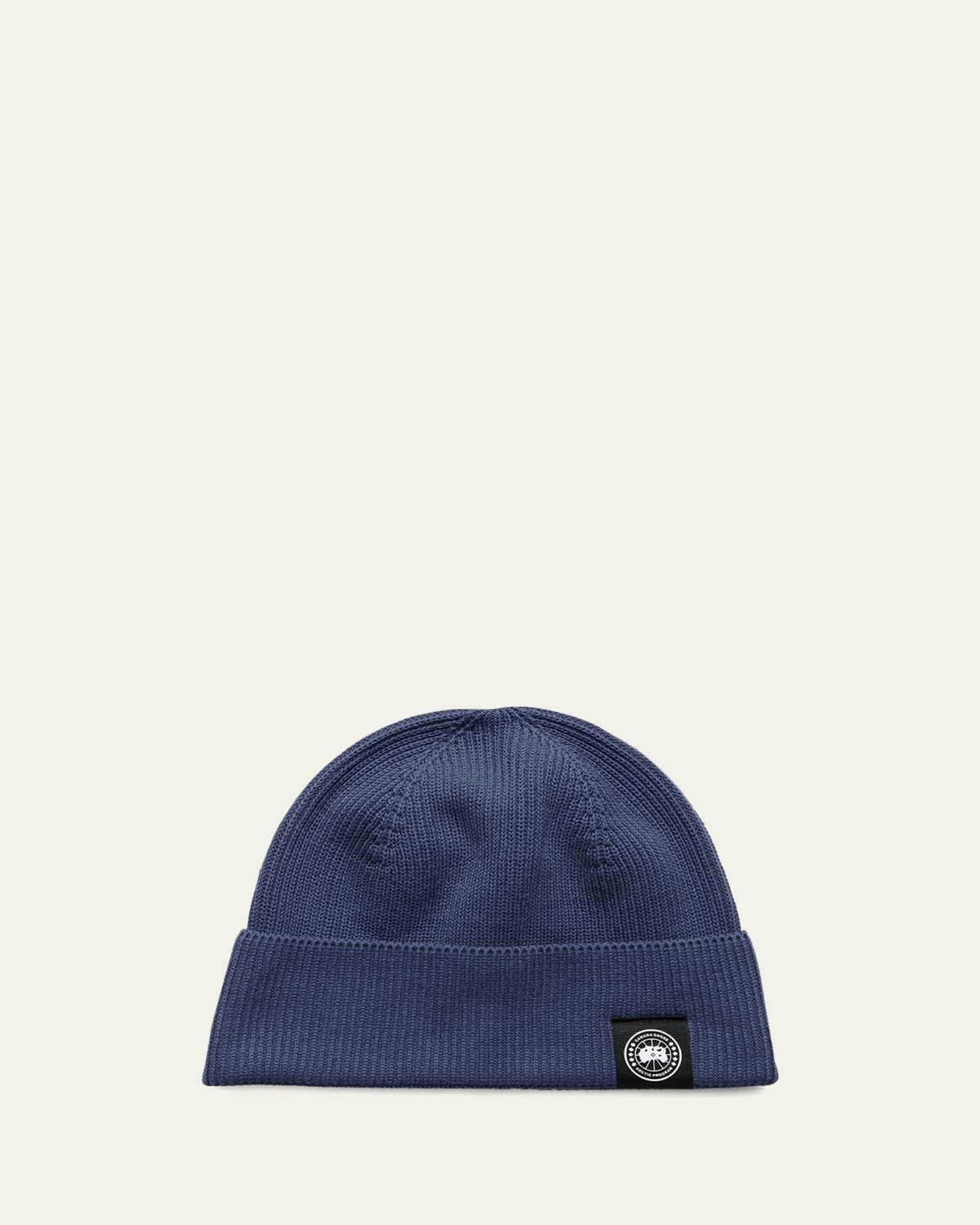 Canada Goose Men 's Rib-Knit Cotton Beanie