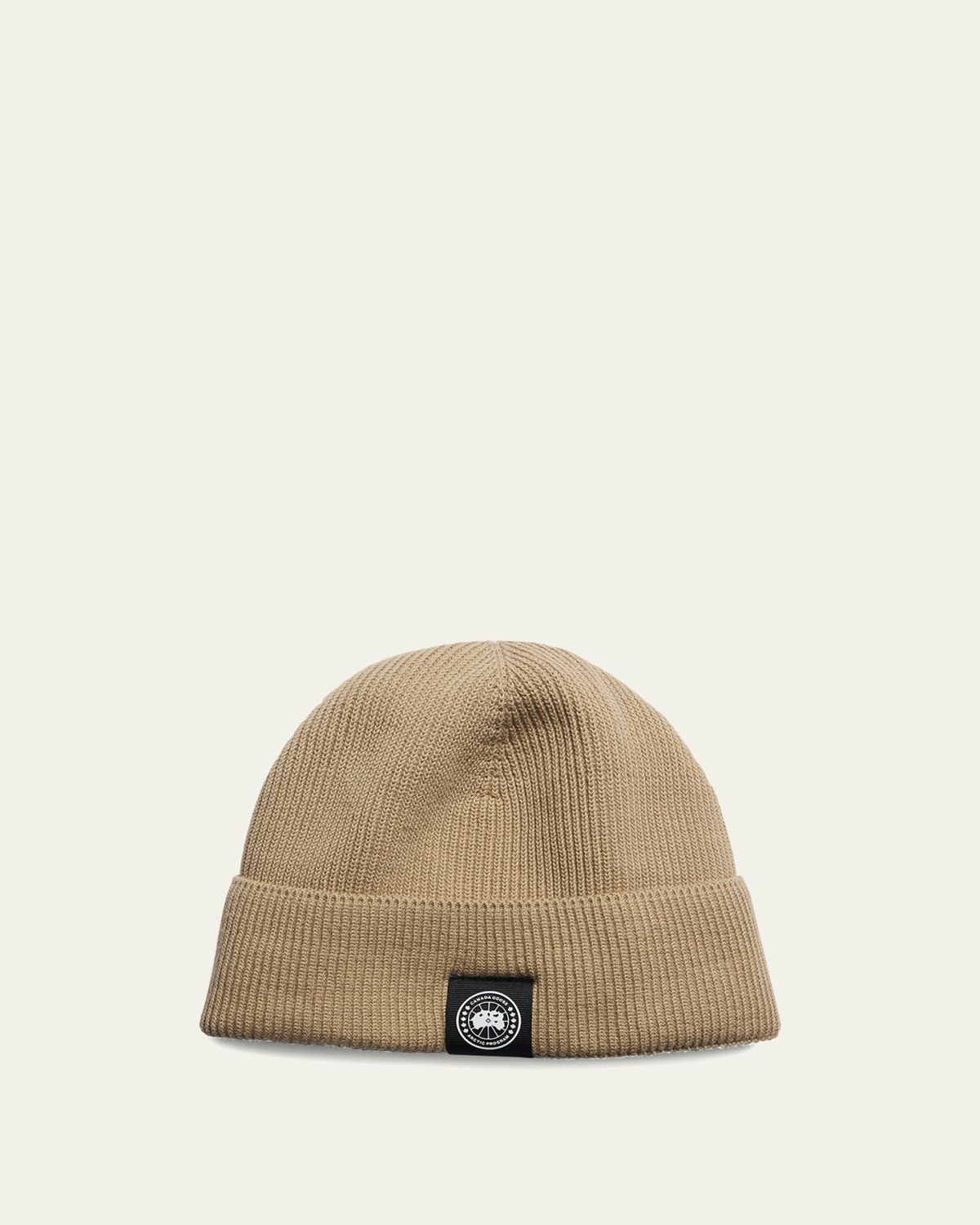 Canada Goose Men's Rib-Knit Cotton Beanie | Thumbnail 3 Canada Goose Men's Rib-Knit Cotton Beanie | Thumbnail 3