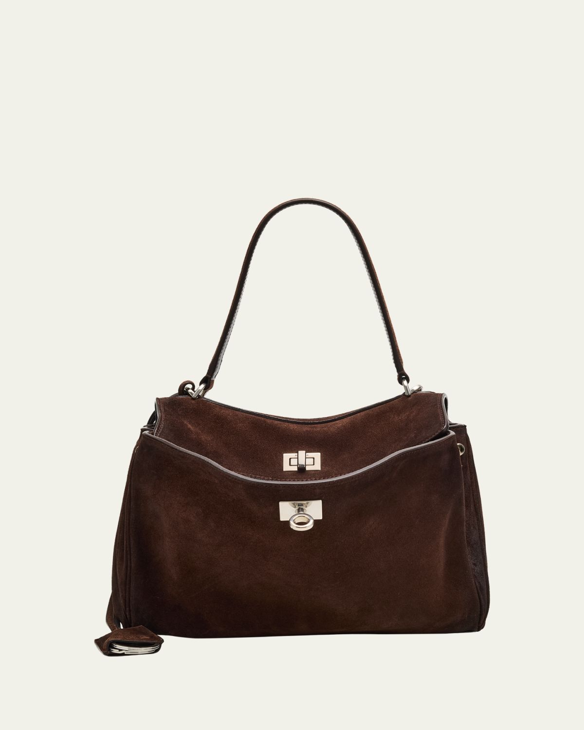 Balenciaga Rodeo Small Suede Top-Handle Bag | Thumbnail 6
