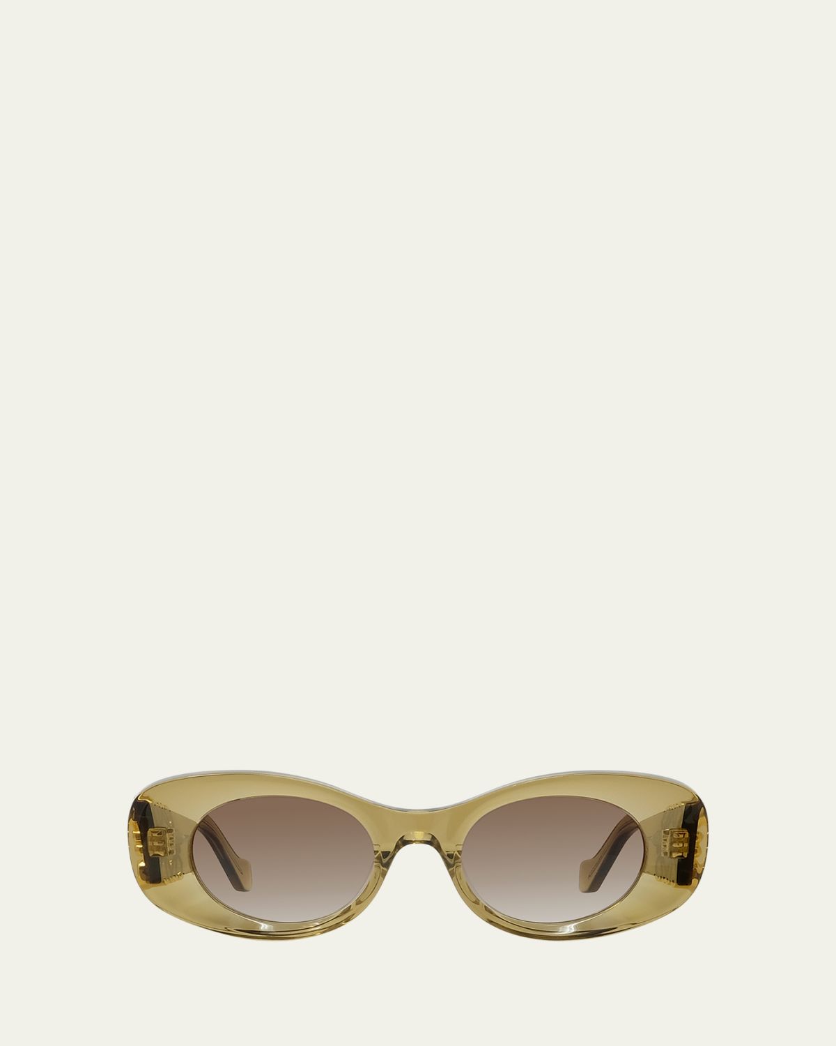 Loewe Anagram 49mm Oval Acetate Sunglasses | Thumbnail 6