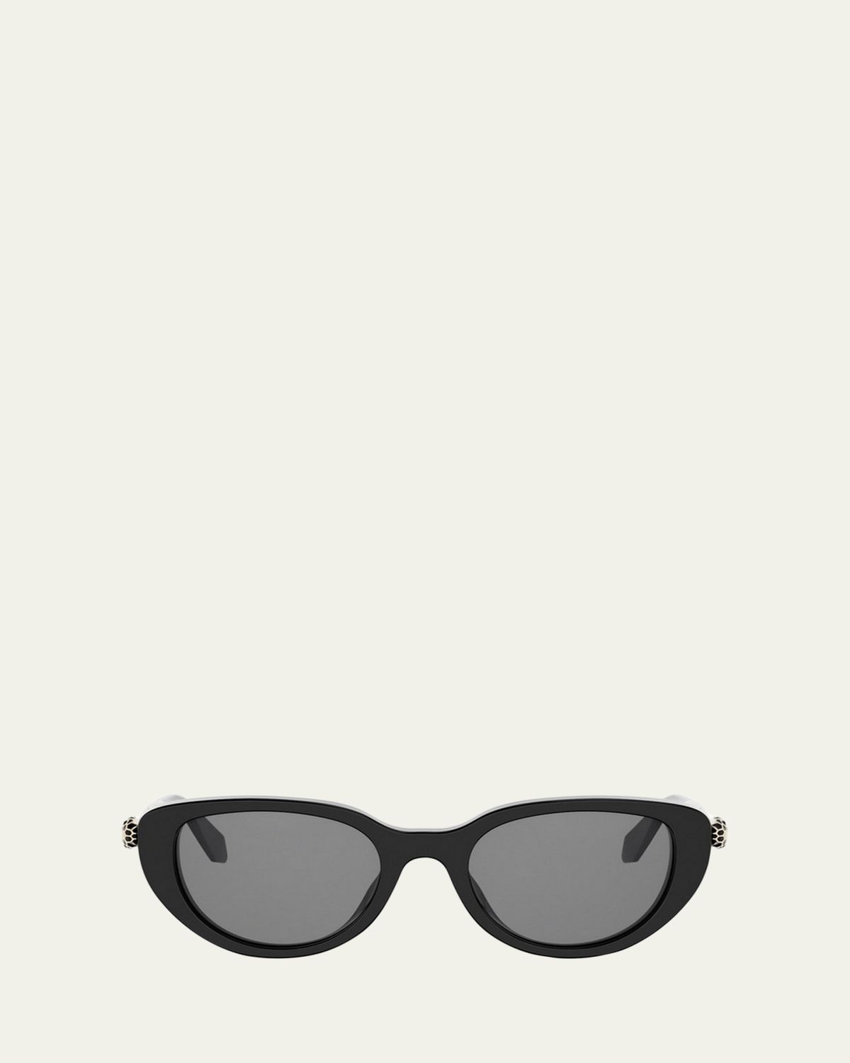 BVLGARI Serpenti Forever 50mm Oval Acetate & Metal Sunglasses