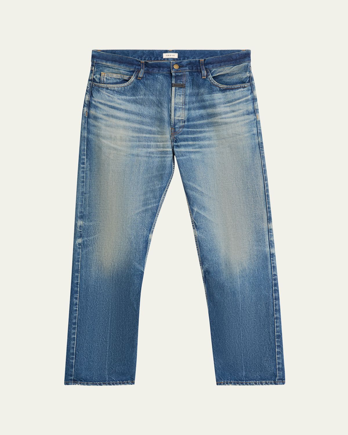 Fear of God Men's Relaxed Straight-Leg Denim Jeans