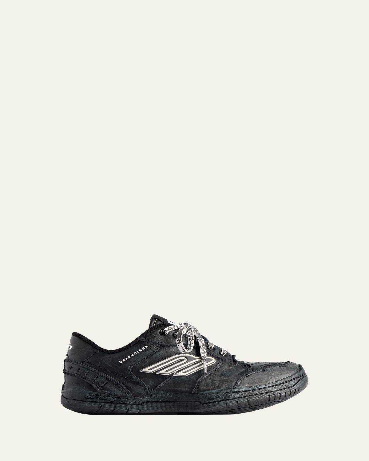 Balenciaga Men's The Hamptons Leather and Polyester Sneakers
