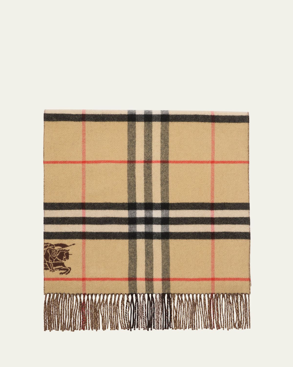 Burberry Men 's Reversible Cashmere EKD Check Scarf