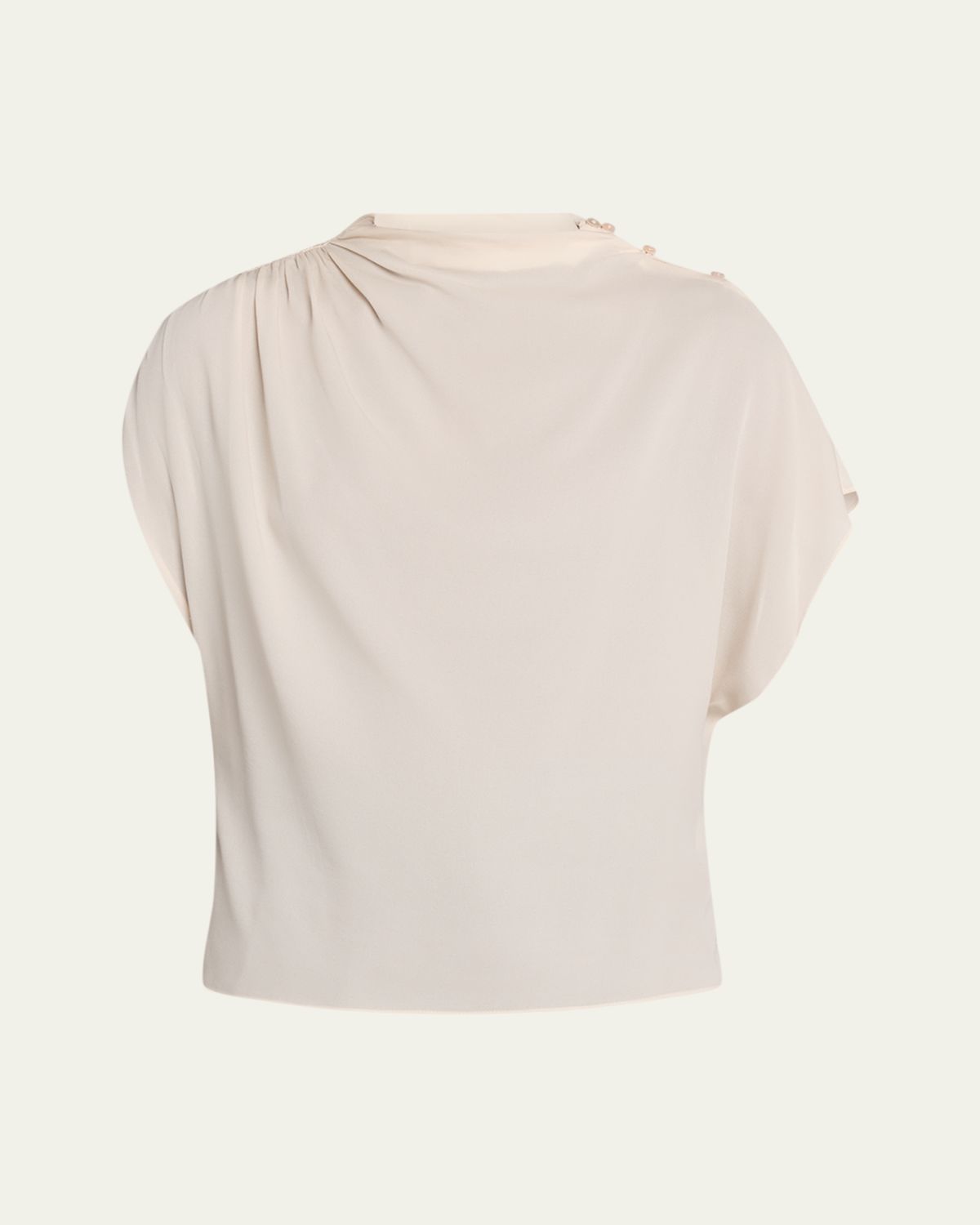 TWP Wish You Would Draped Silk Georgette Blouse | Thumbnail 6 TWP Wish You Would Draped Silk Georgette Blouse | Thumbnail 6