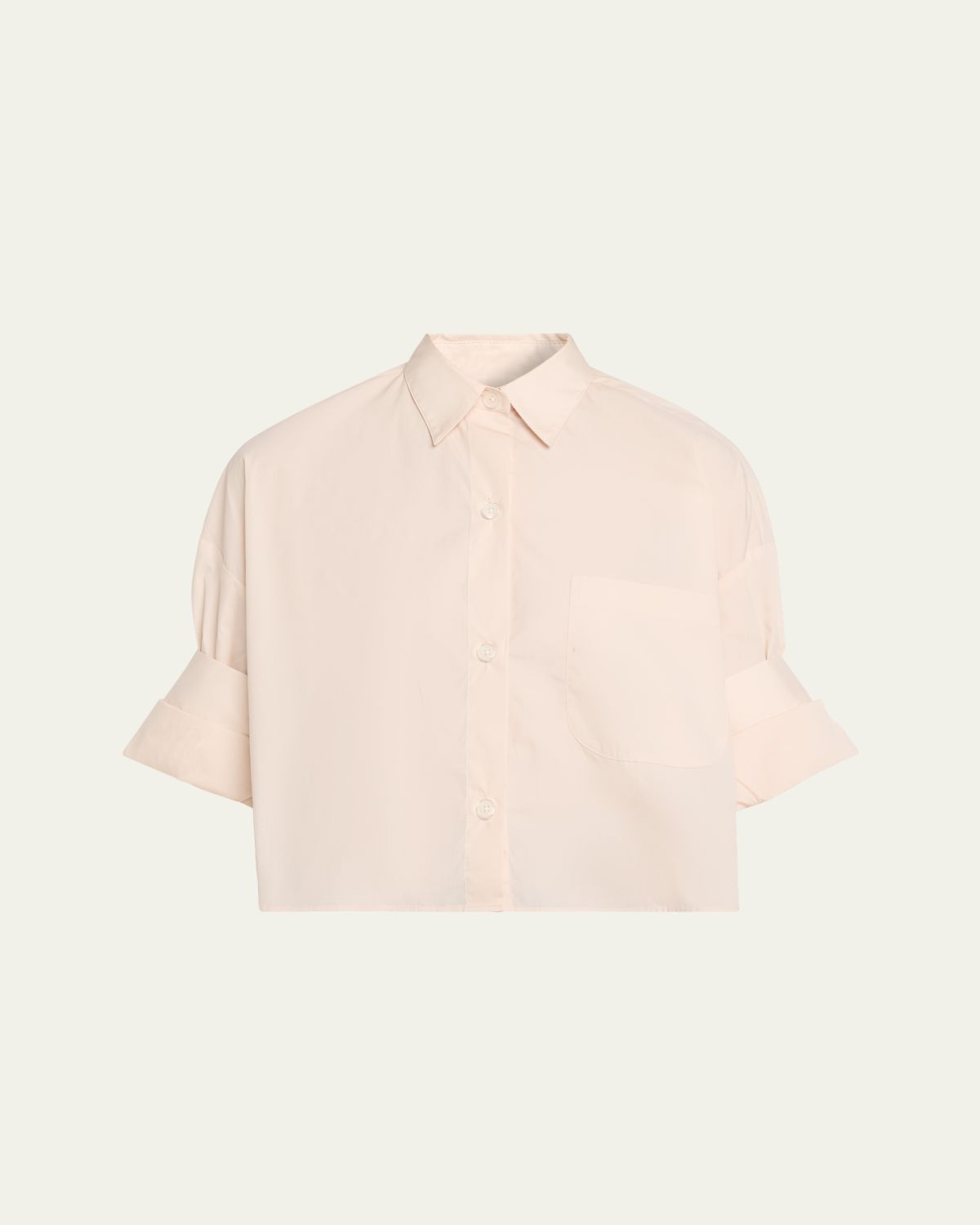 TWP Next Ex Cropped Shirt in Superfine Cotton