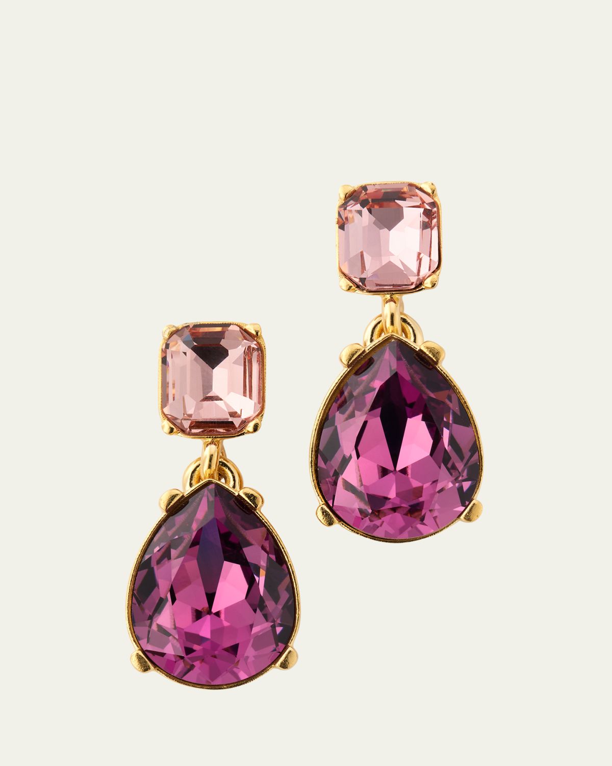 Oscar de la Renta Crystal Drop Earrings | Thumbnail 5