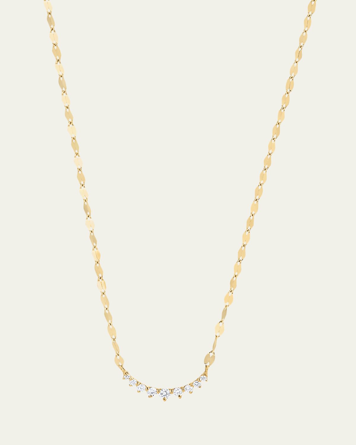 LANA Mini Curved Diamond Necklace