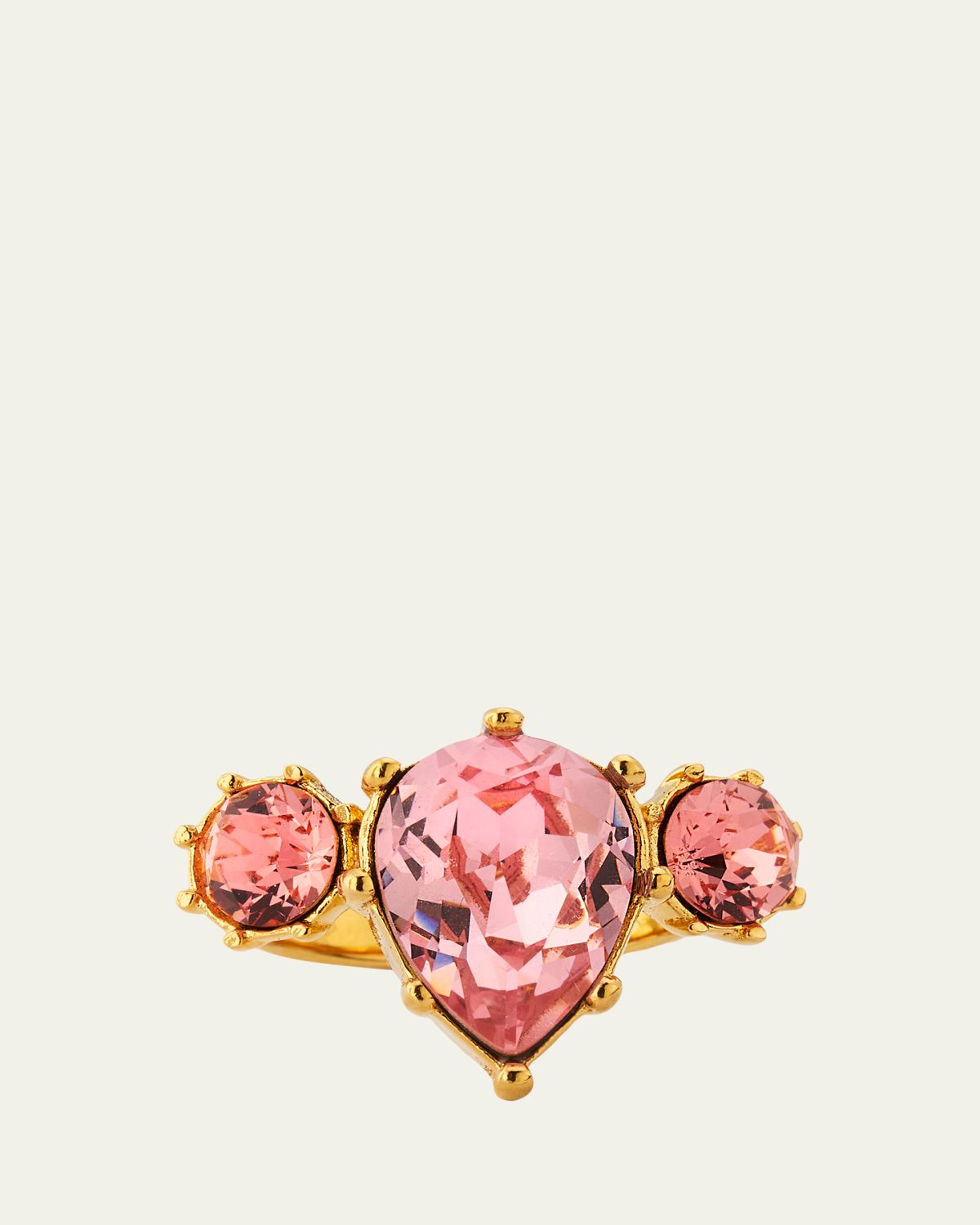 Oscar de la Renta Crystal Prong Ring