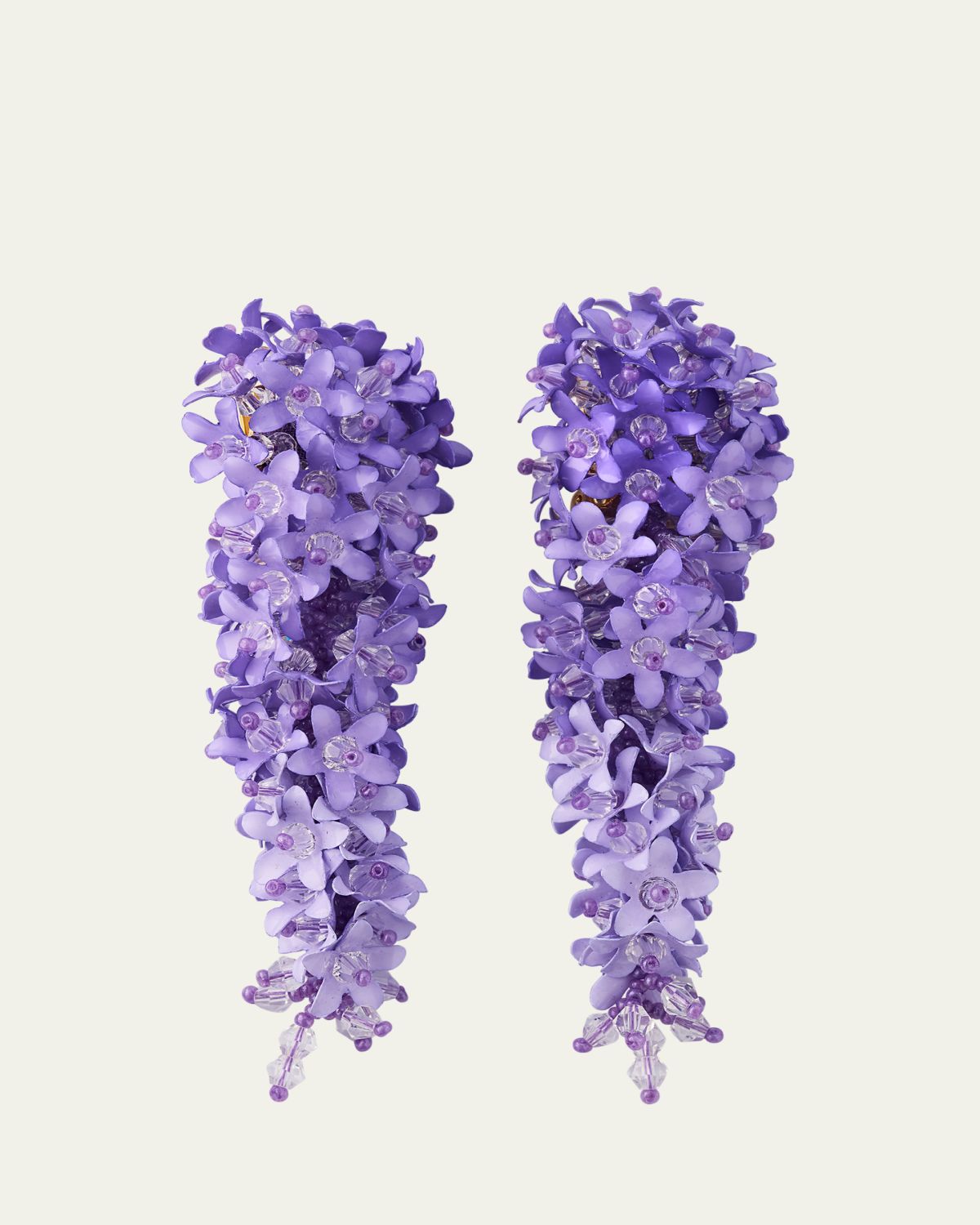 Oscar de la Renta Cascading Flower Earrings