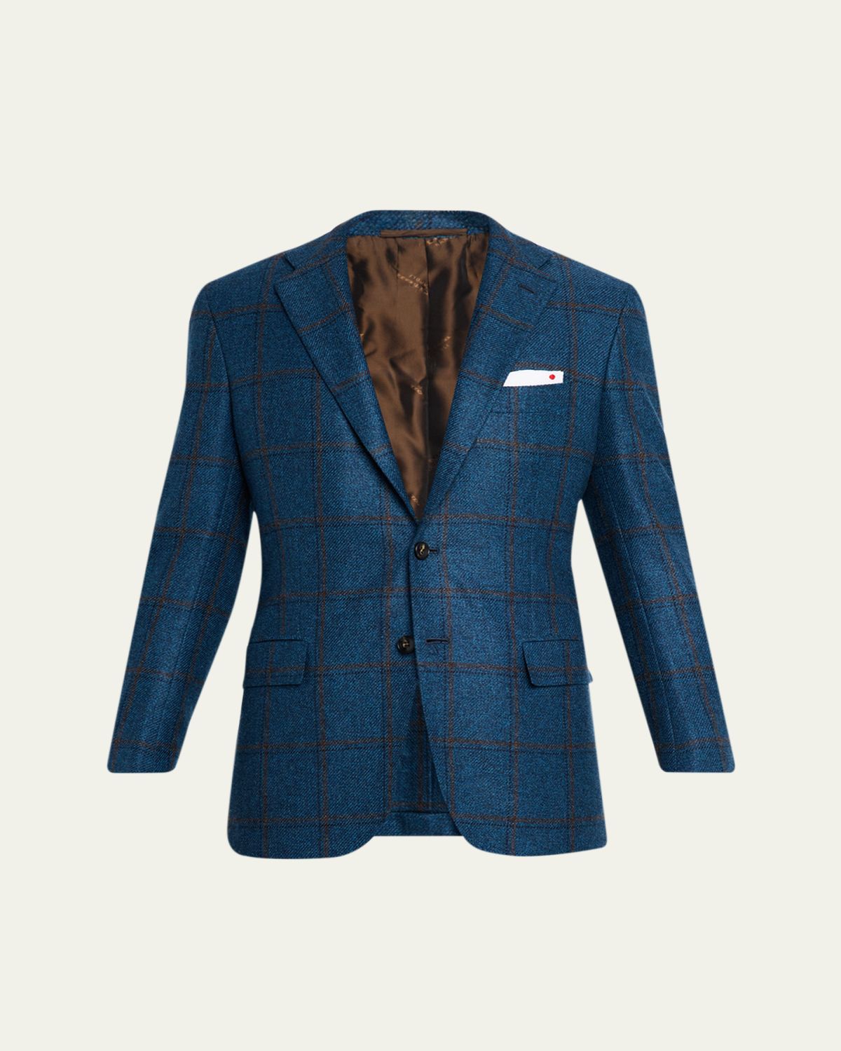 Kiton Men's Plaid Cashmere Sport Coat