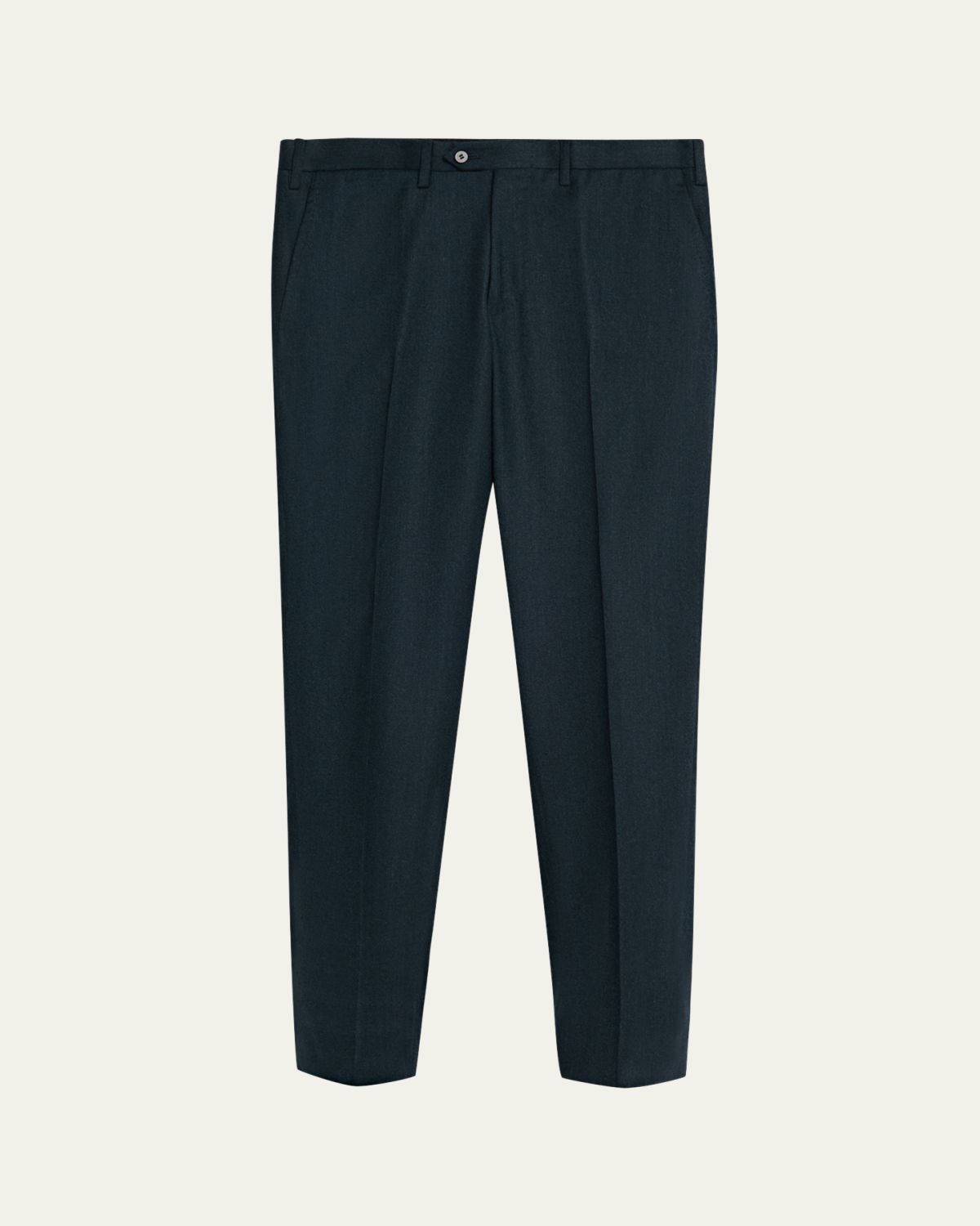 Kiton Men's Wool and Cashmere Flat-Front Pants