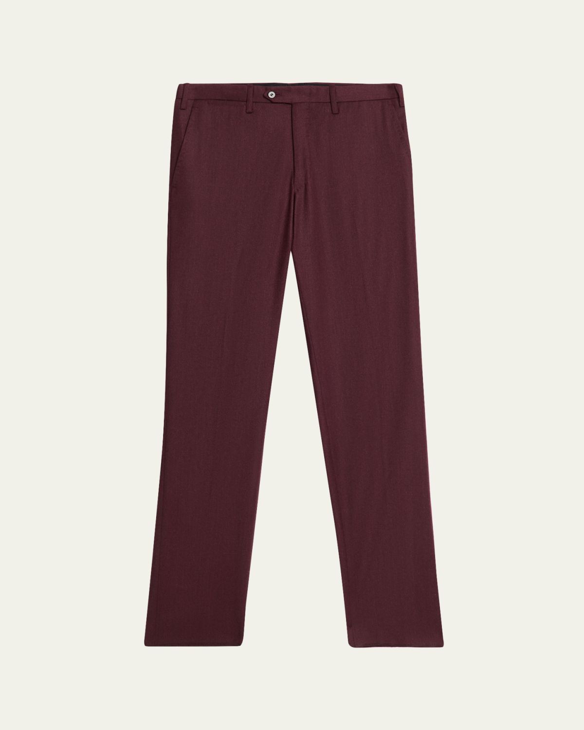 Kiton Men's Wool and Cashmere Flat-Front Pants