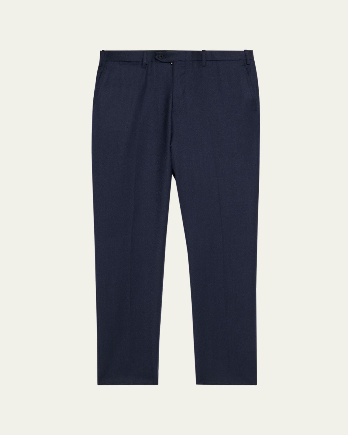 Kiton Men's Wool and Cashmere Flat-Front Pants