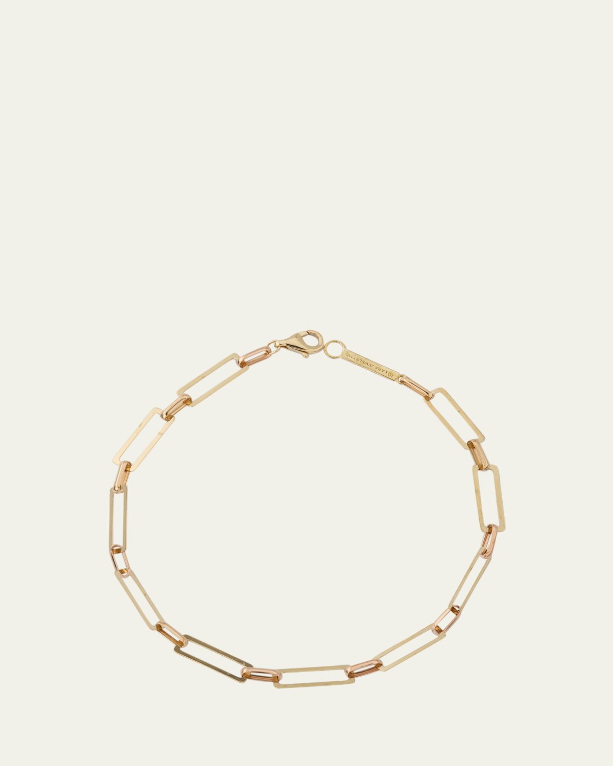 LANA 14K Yellow Gold Paperclip Chain Bracelet
