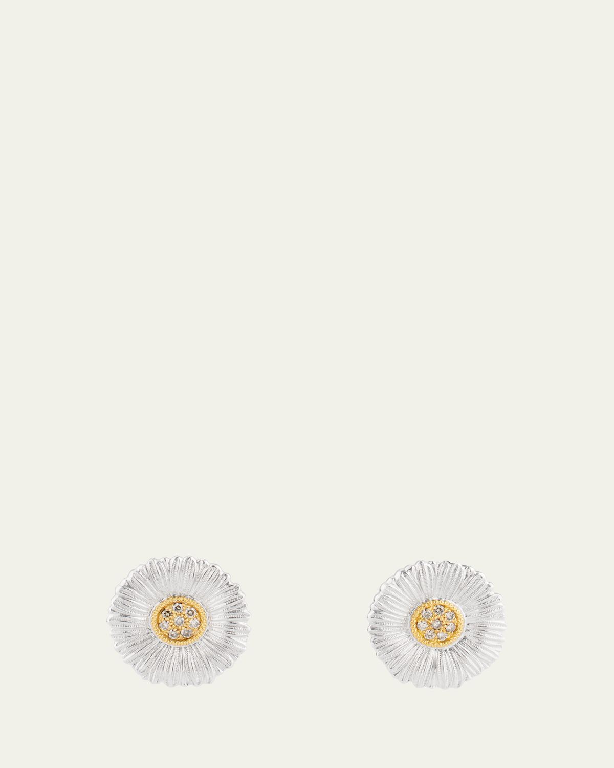 Buccellati Blossoms Daisy Button Earrings with Diamonds | Thumbnail 5