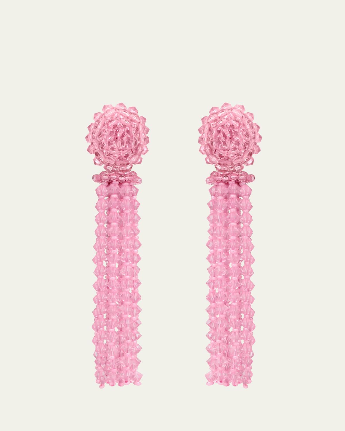 Oscar de la Renta Long Tassel Earrings