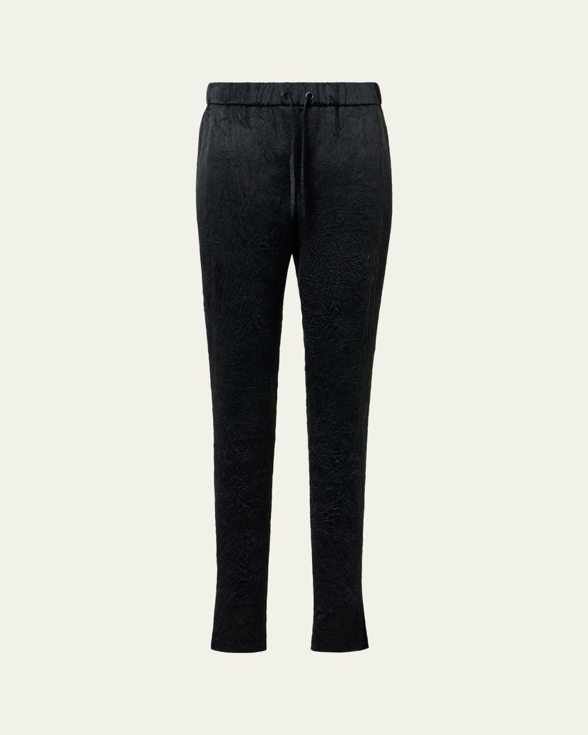 Akris punto Mike Crinkled Satin Ankle Jogger Pants