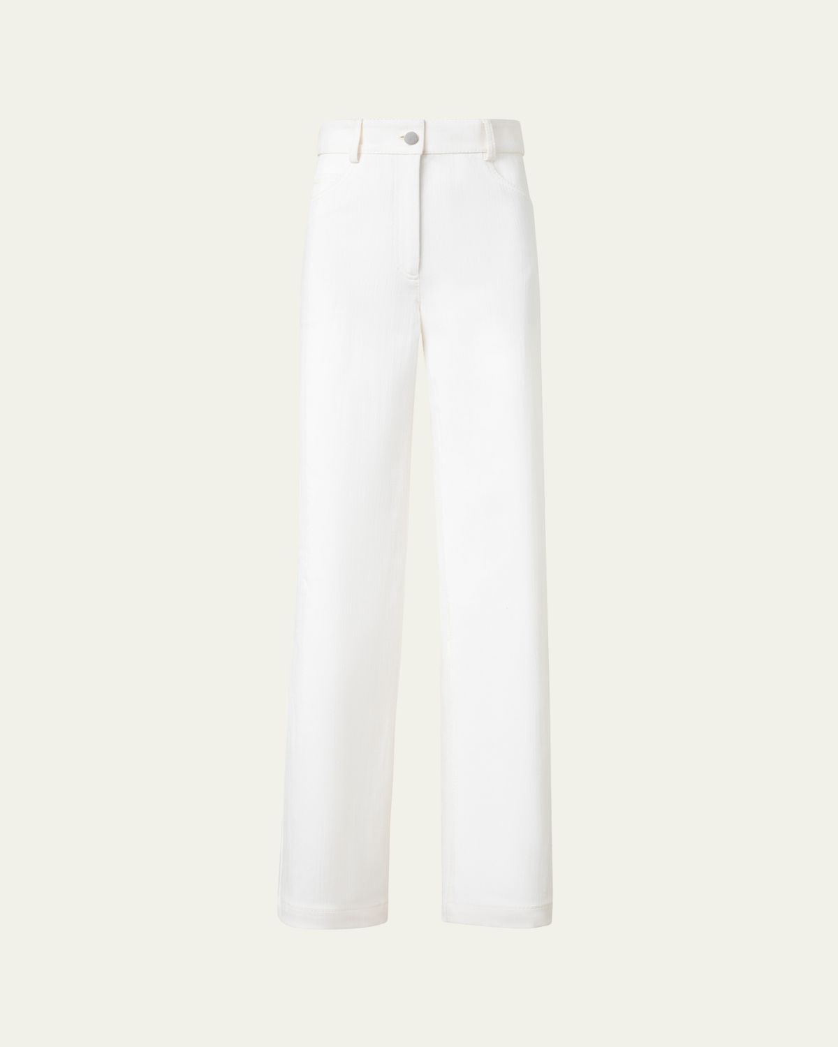 Akris punto Cooper Wide-Leg Denim Pants