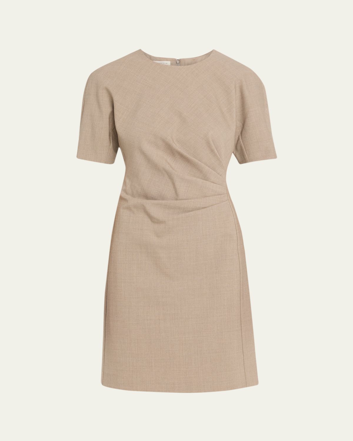 Lafayette 148 New York Pleated Wool Canvas Dress