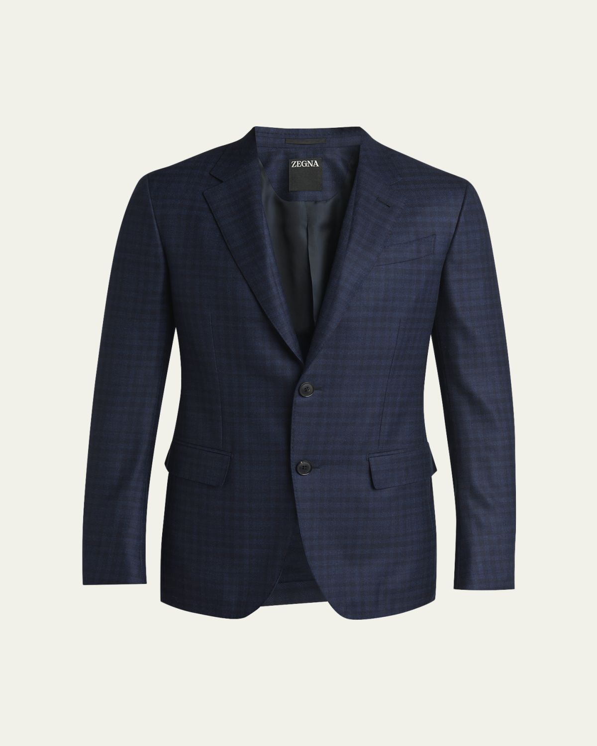 ZEGNA Men's 15milmil15 Wool Check Two-Button Sport Coat