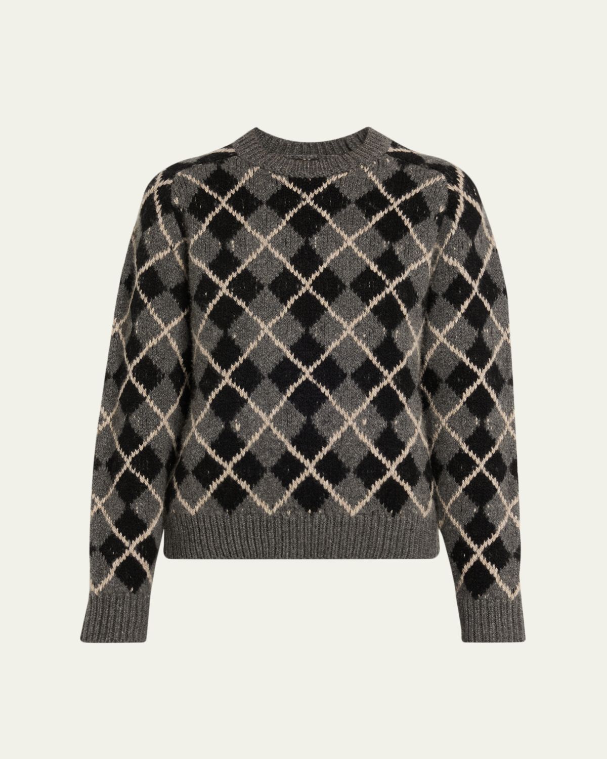 Khaite Pratt Argyle Cashmere Sweater