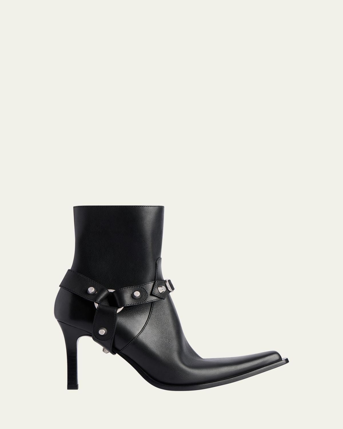 Balenciaga City Harness Leather Booties