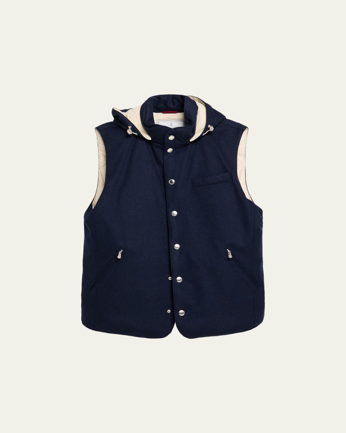 Brunello Cucinelli Men's Wool Flannel Vest