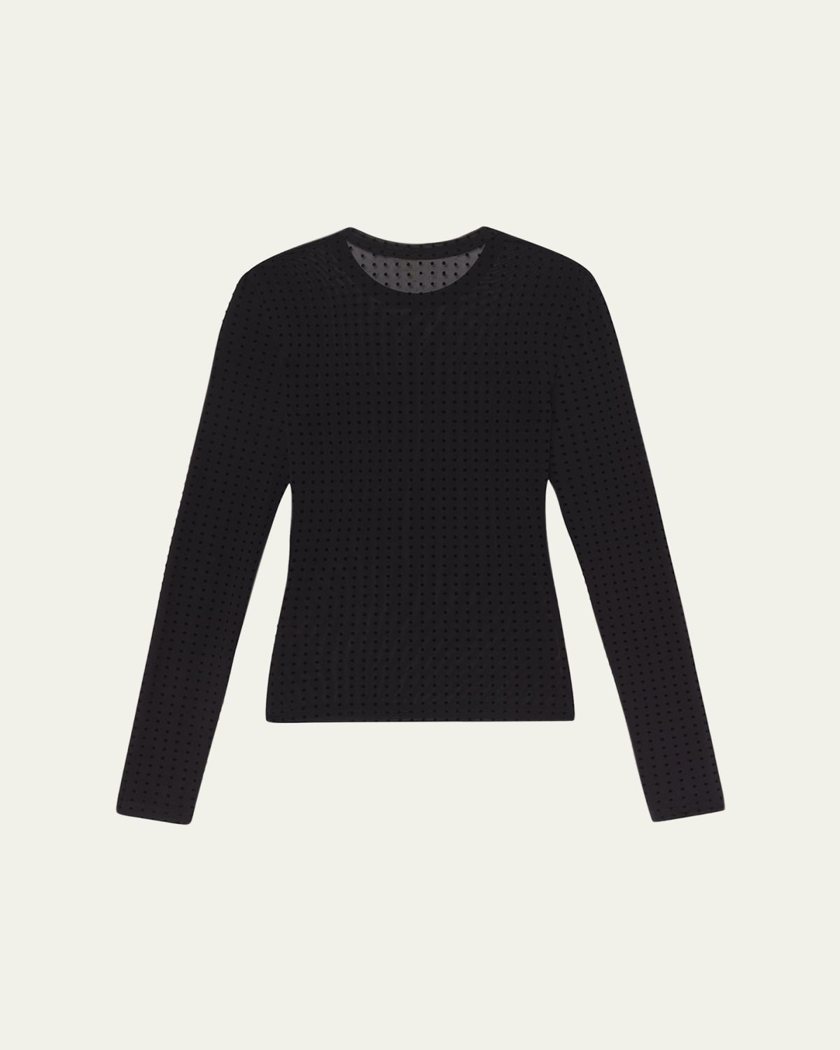 FRAME The Mesh Polka Dot Top