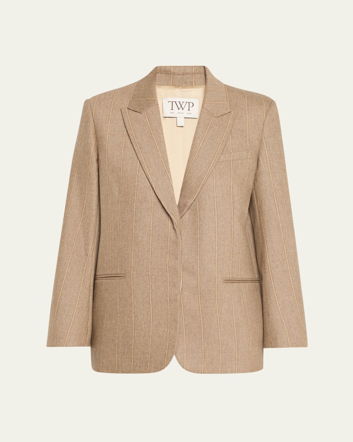 TWP Sweet Pea Stretch Wool Pintuck Blazer