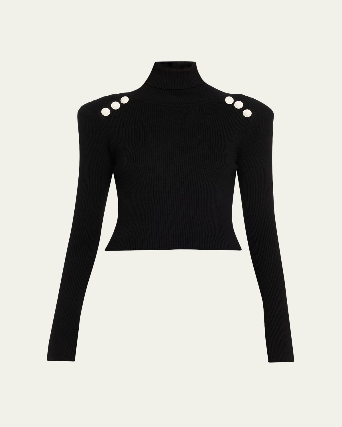 L'Agence Colette Cropped Turtleneck Sweater